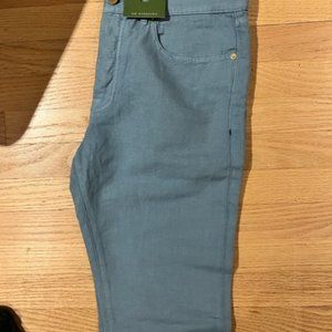 Sid Mashburn | Slim Straight 5-Pocket Pant in Dusty Blue | 33x32